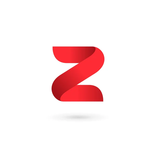 Bokstav Z nummer 2 logo ikon design mall element — Stock vektor