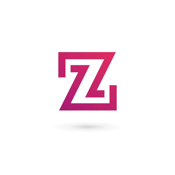 Carta Z logotipo ícone design elementos de modelo — Vetor de Stock