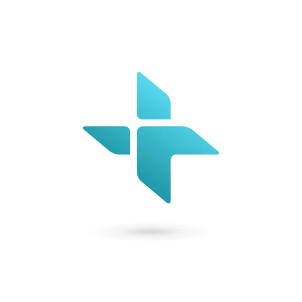 クロス プラス医療ロゴ アイコンのデザイン テンプレート要素 — ストックベクタ