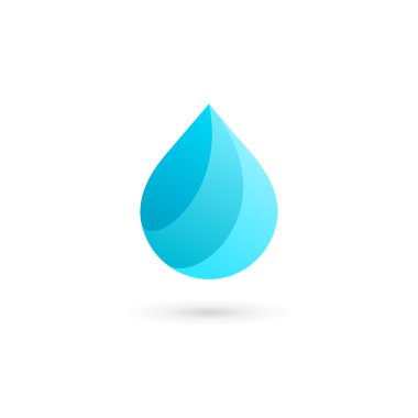 Water drop symbol logo design template icon. May be used in ecol clipart