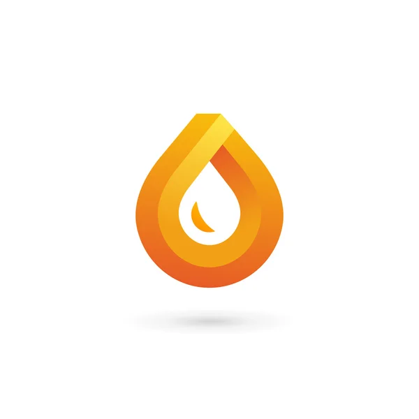 Symbole de goutte d'eau logo design icône modèle. Peut être utilisé dans ecol — Image vectorielle