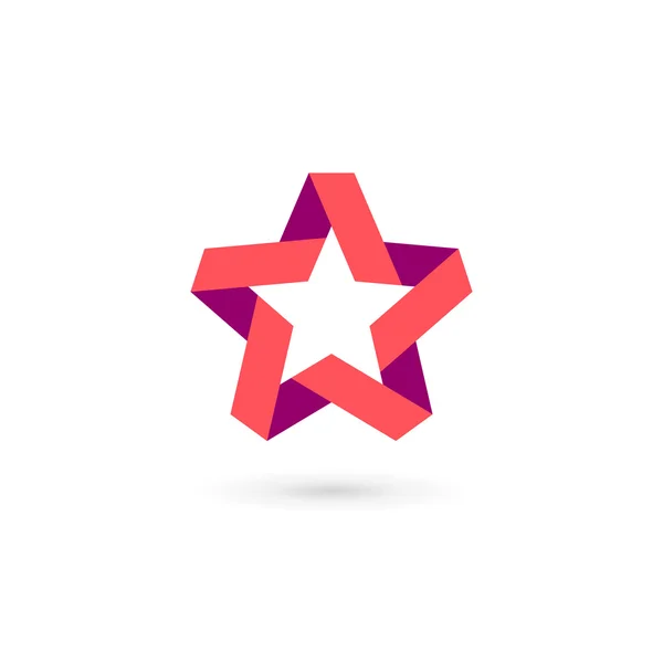Prvky šablony abstraktní hvězda loga ikony — Stockový vektor