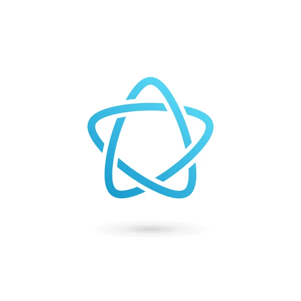 Abstract star-logo pictogram ontwerpelementen sjabloon — Stockvector
