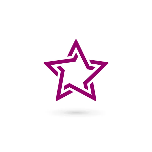 Abstrakt star logo ikon designelement mall — Stock vektor