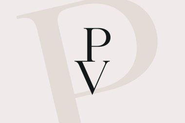 PV or VP letter logo icon design. Classic style luxury initials monogram. clipart svg vector 