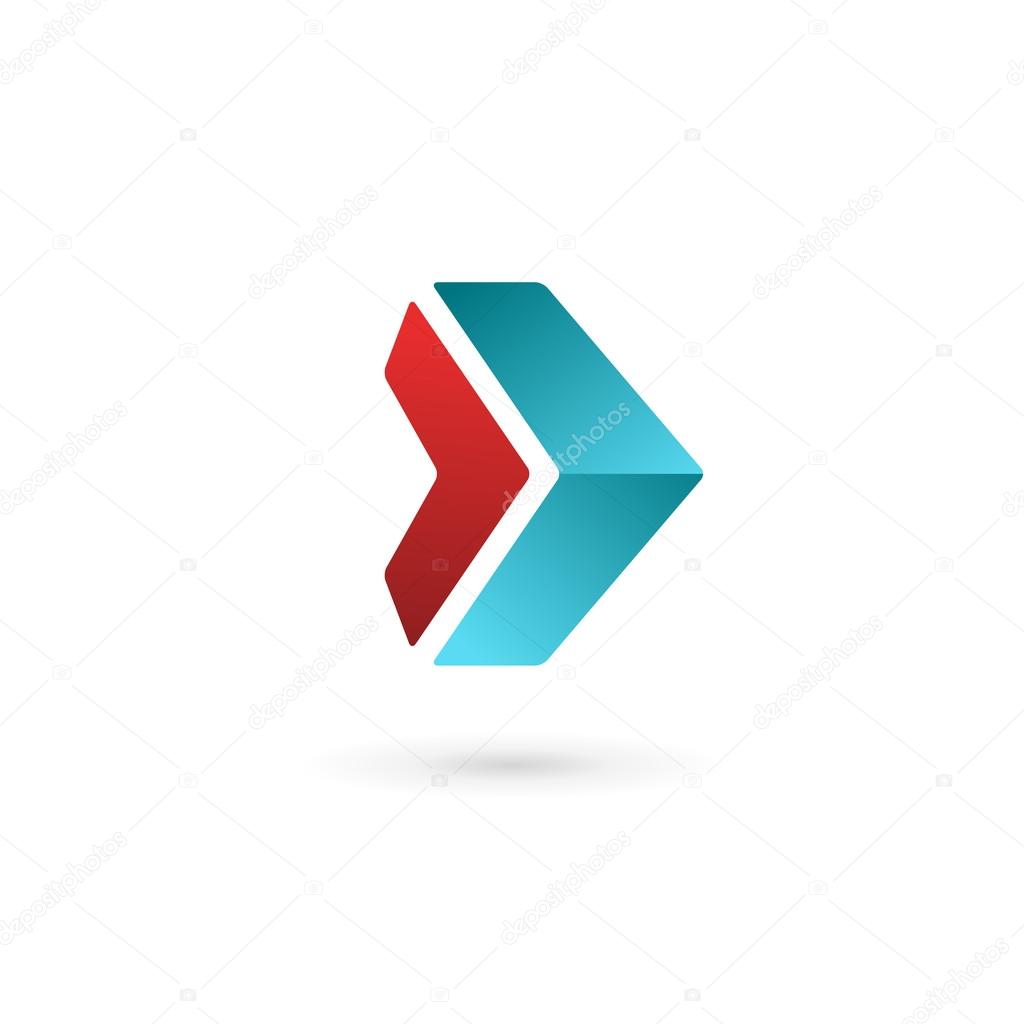 Abstract business logo icon design template with arro