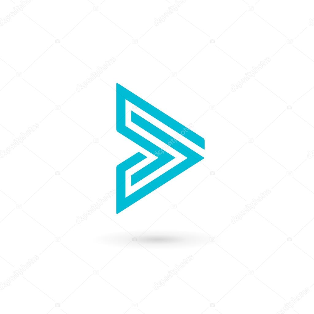 Abstract business logo icon design template with arro