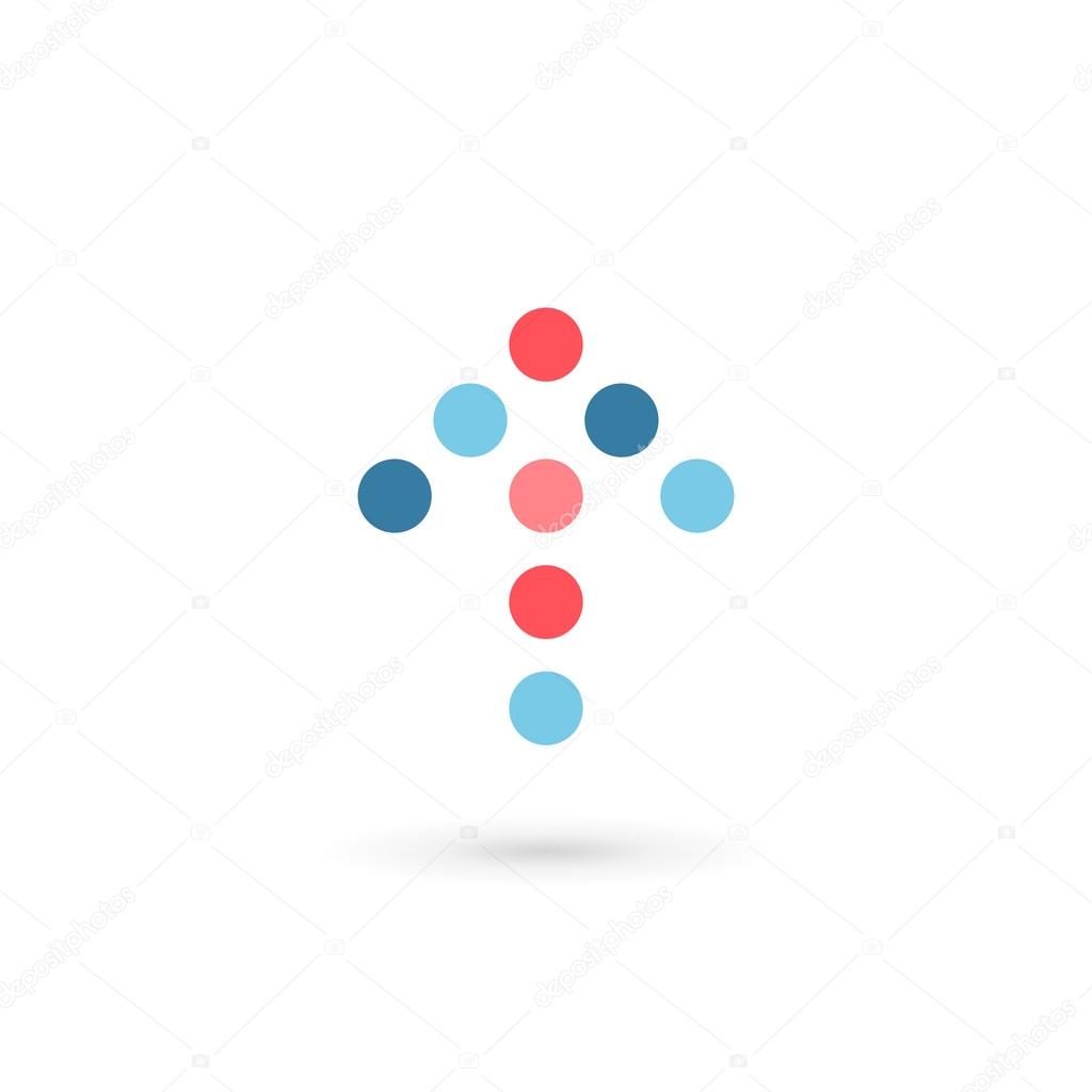 Abstract business logo icon design template with arro