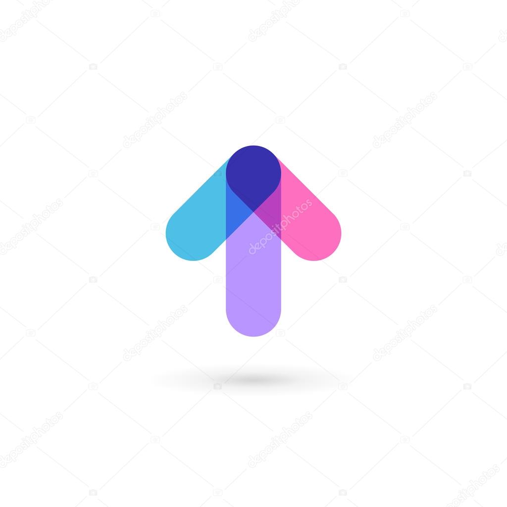 Abstract business logo icon design template with arro