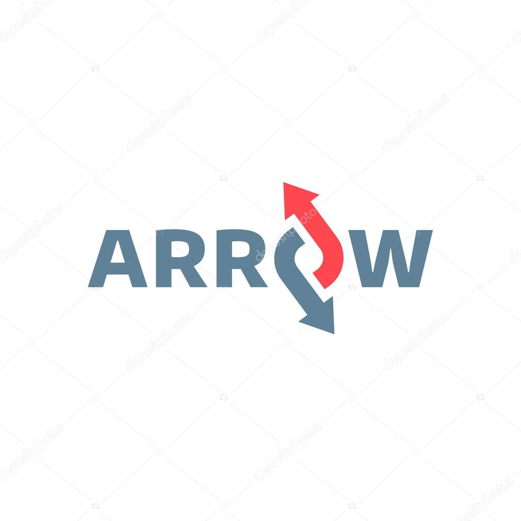 Abstract business logo icon design template with arro