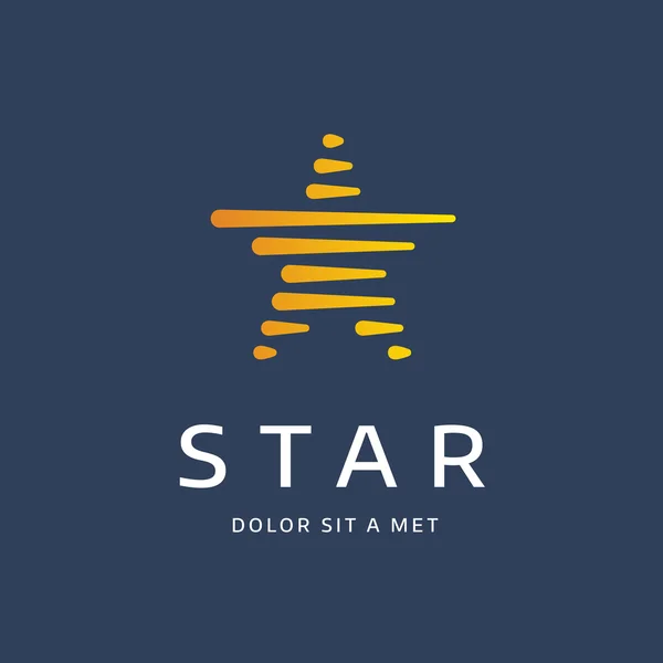 Abstrakt star logo ikon designelement mall — Stock vektor