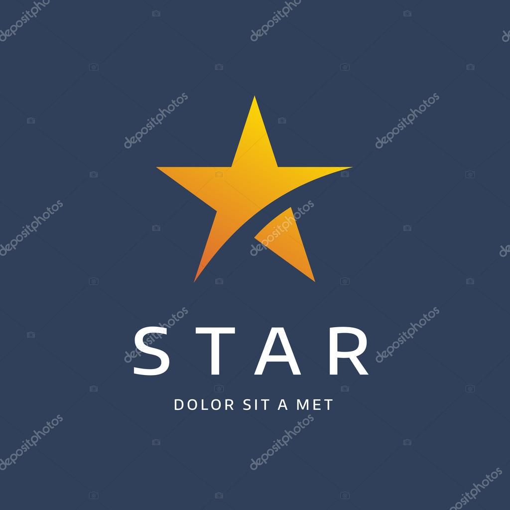 Abstract star logo icon design template element