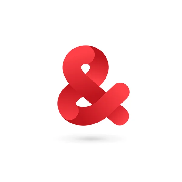 Simbolo & e ampersand logo icona elementi modello di design — Vettoriale Stock