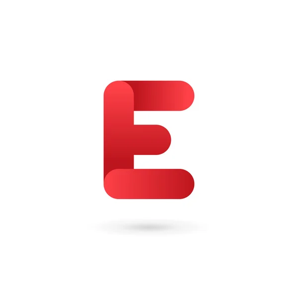 Carta E logotipo ícone design elementos de modelo — Vetor de Stock