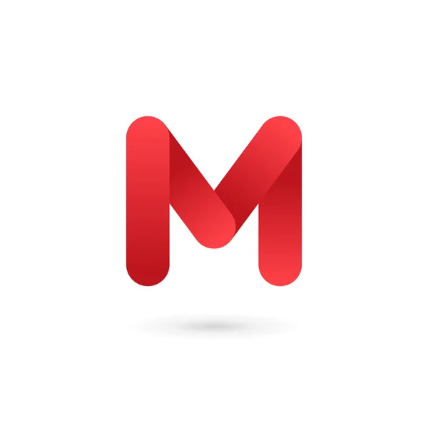 Letra M icono del logotipo elementos de plantilla de diseño — Vector de stock