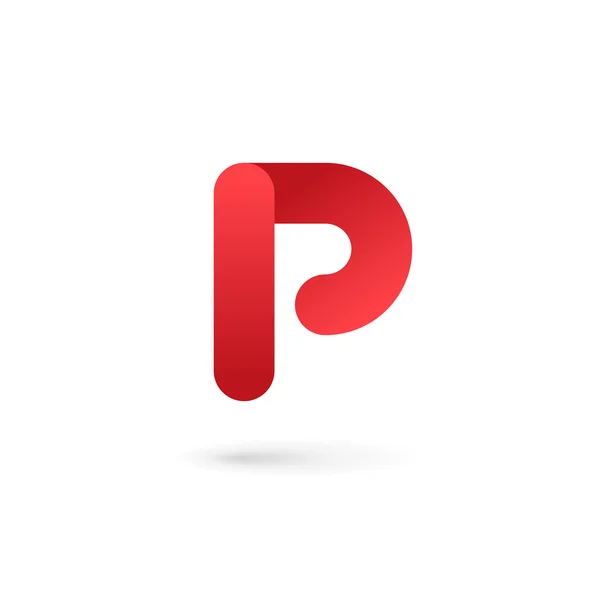 Letter P logo pictogram ontwerp template elementen — Stockvector