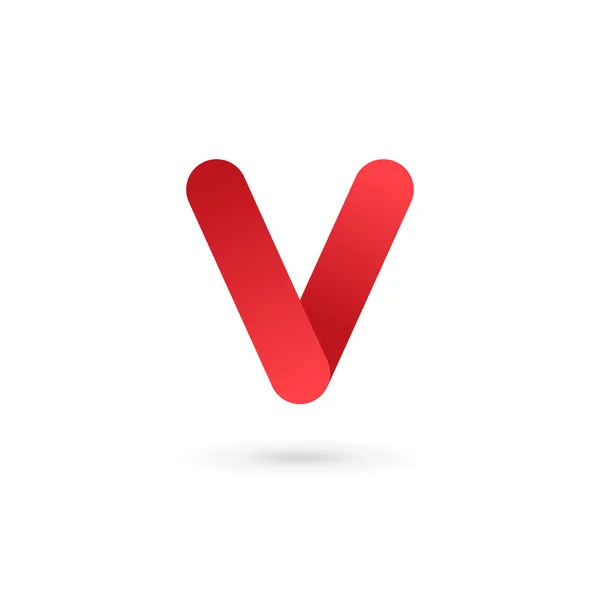 Letter V logo pictogram ontwerp template elementen — Stockvector