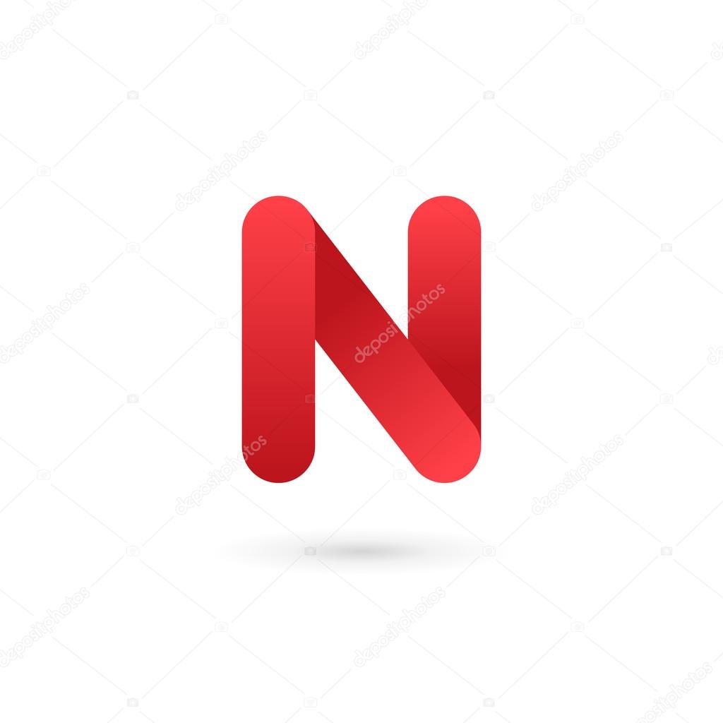 Letter N logo icon design template elements