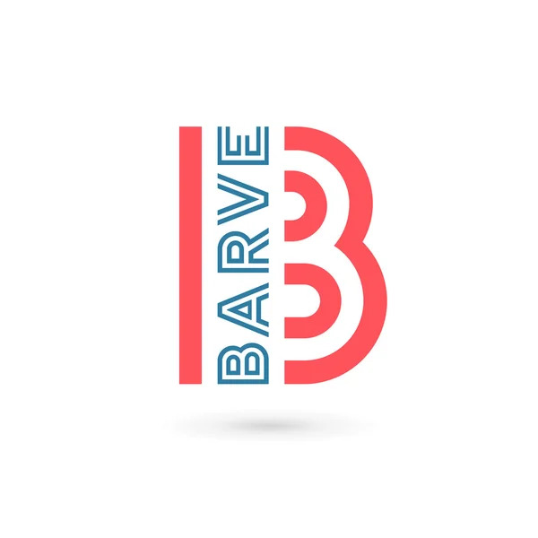 Літера b елементів дизайну логотипу — стоковий вектор
