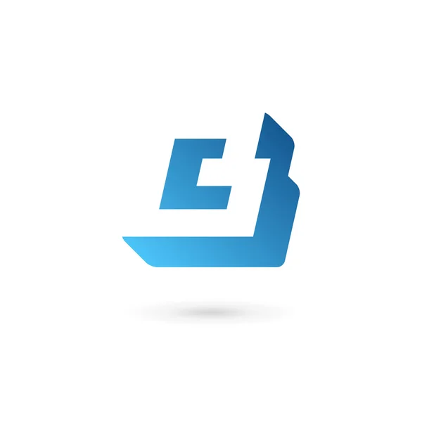 Litera B Elementy szablonu logo — Wektor stockowy