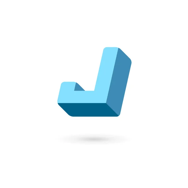 Letra J logotipo ícone design elementos de modelo —  Vetores de Stock