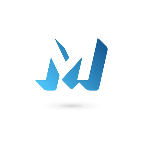 Letter M logo pictogram ontwerp template elementen — Stockvector