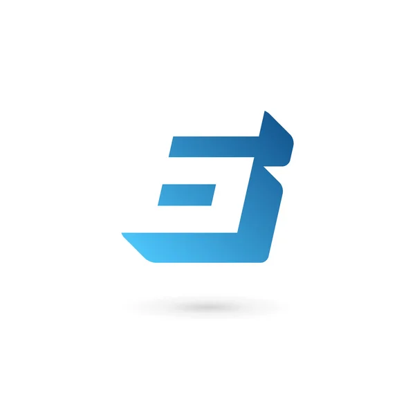 Modèle d'icône de logo numéro 6 éléments — Image vectorielle
