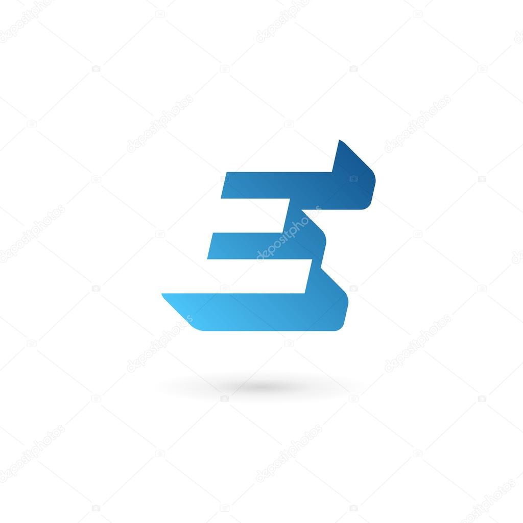 Letter E logo icon design template element