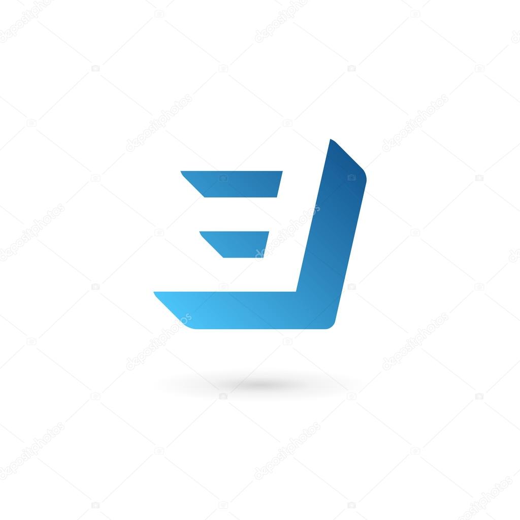 Number 3 logo icon design template element