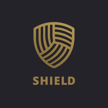 Shield logo icon design template elements clipart