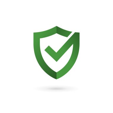 Shield check mark logo icon design template elements clipart