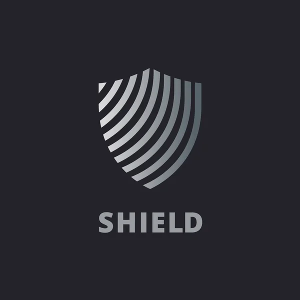 Shield 로고 설계 템플릿 요소 — 스톡 벡터