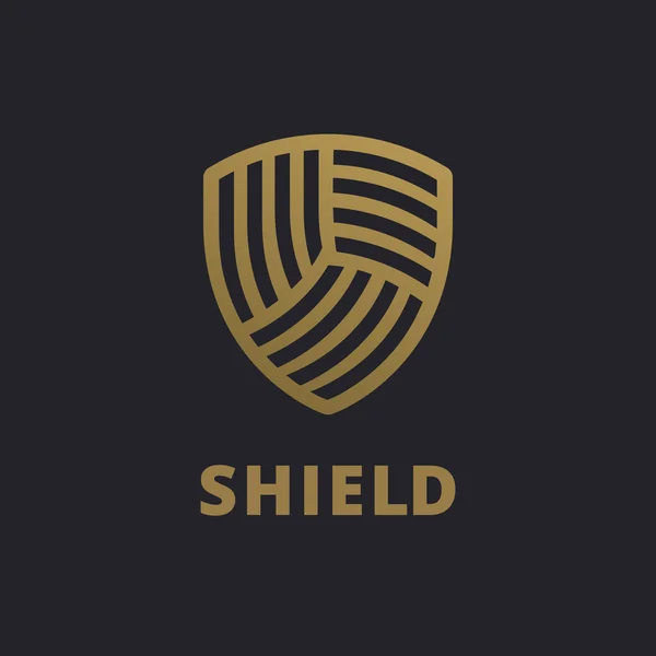 Shield 로고 설계 템플릿 요소 — 스톡 벡터