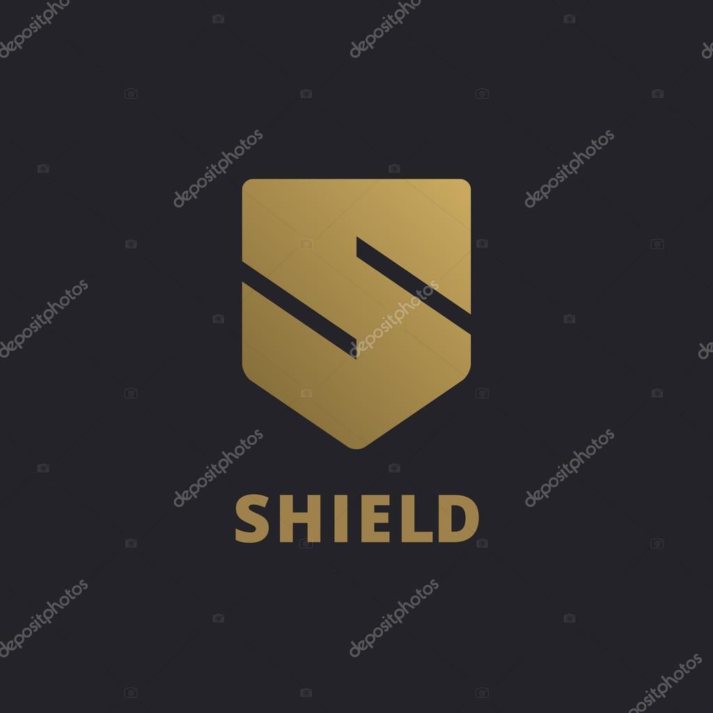 Letter S shield logo icon design template element