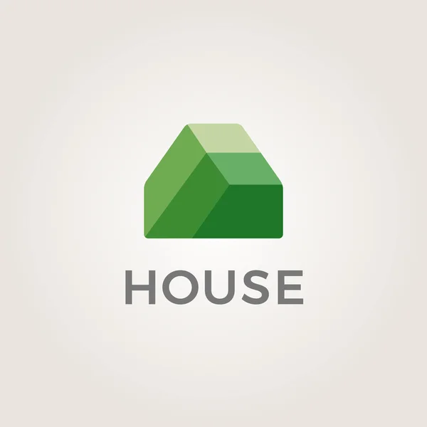 Emlak evi logosu tasarım şablonu elementleri — Stok Vektör