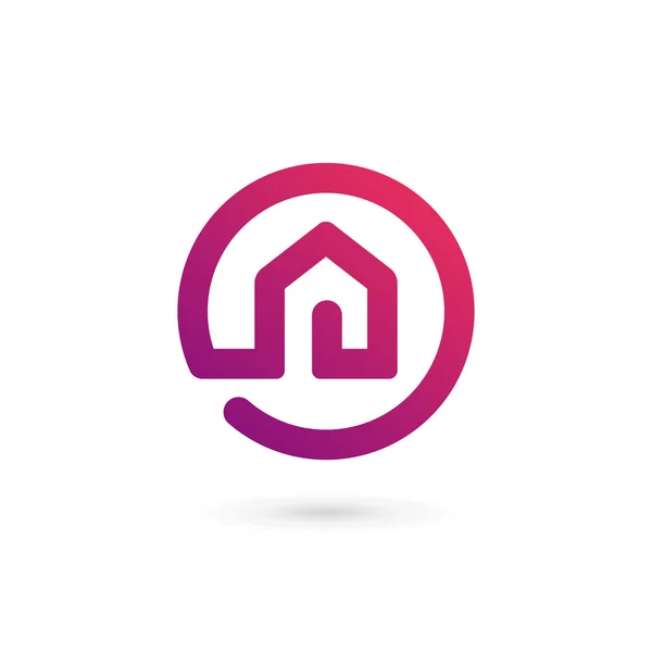 Real estate house logo icoon ontwerp template elementen — Stockvector