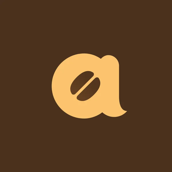 Betűt kávé logó ikon design sablon elemei — Stock Vector