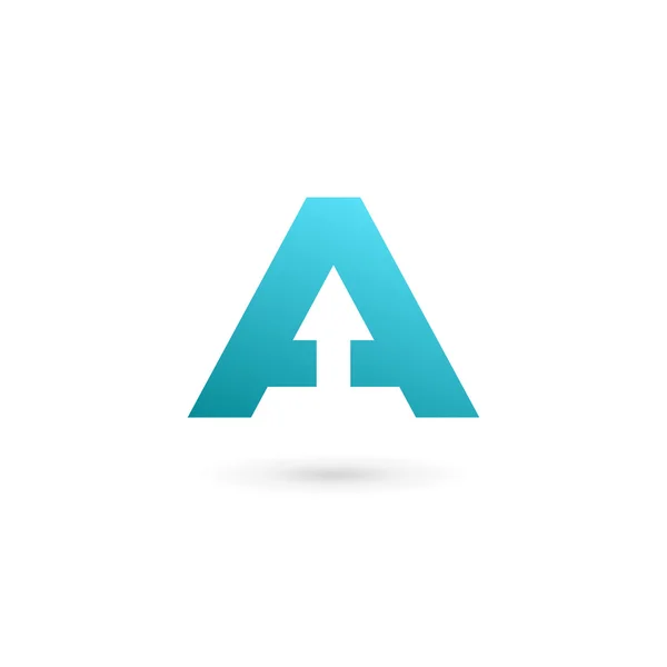 Carta Um logotipo ícone design de elementos de modelo — Vetor de Stock