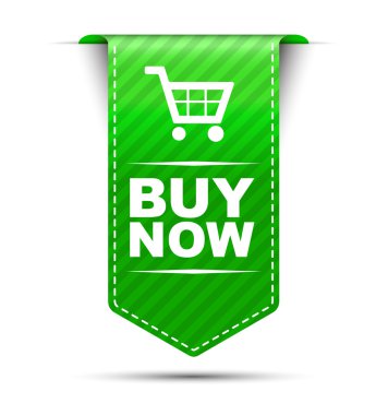 Yeşil vektör banner tasarımı satın şimdi