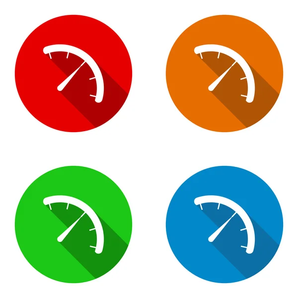 Vektör sınırlı renkli düz Icons set — Stok Vektör