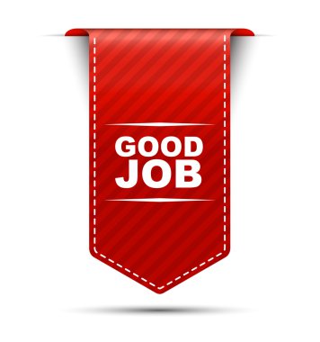 Kırmızı vektör afiş tasarımı iyi iş