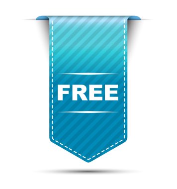 Mavi vektör afiş tasarım ücretsiz