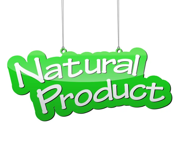 Fundo vetor verde produto natural — Vetor de Stock