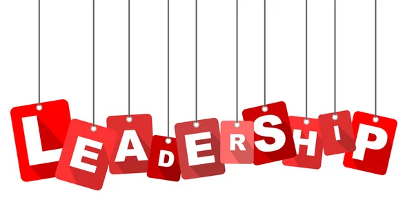 Liderança, liderança vetorial vermelho, liderança vetorial plana, liderança de fundo — Vetor de Stock