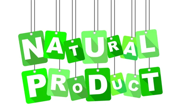 Természetes termék, zöld vektor-természetes termék, lapos vektor-természetes termék, háttér, természetes termék — Stock Vector