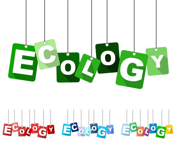 Ecologia, ecologia vetorial verde, ecologia vetorial plana, ecologia de fundo —  Vetores de Stock