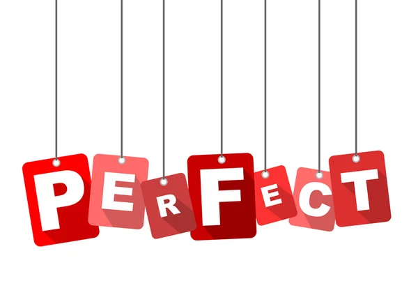 Perfekt, röd vektor perfekt, platt vektor perfekt, bakgrunden perfekt — Stock vektor