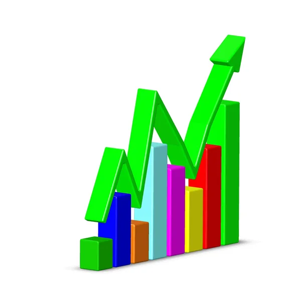 Gráfico 3d — Fotografia de Stock