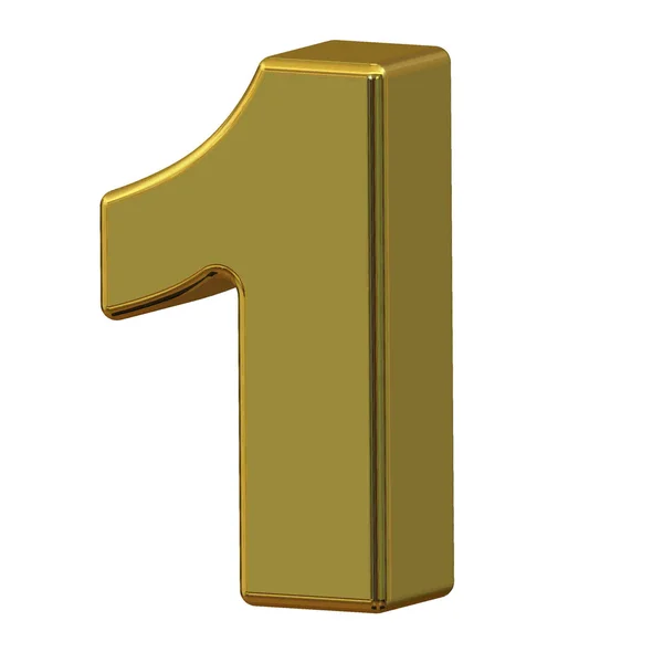 Número de ouro 3d — Fotografia de Stock