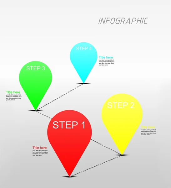 Banner infográfico — Fotografia de Stock